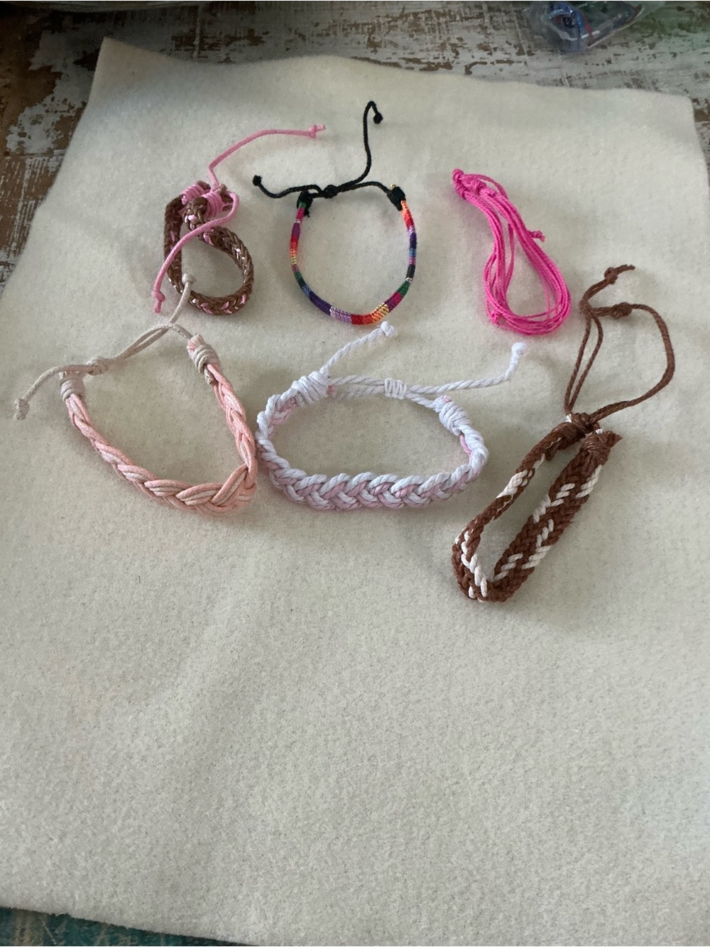 Multi-Color Women’s Braided Friendship Bracelets
